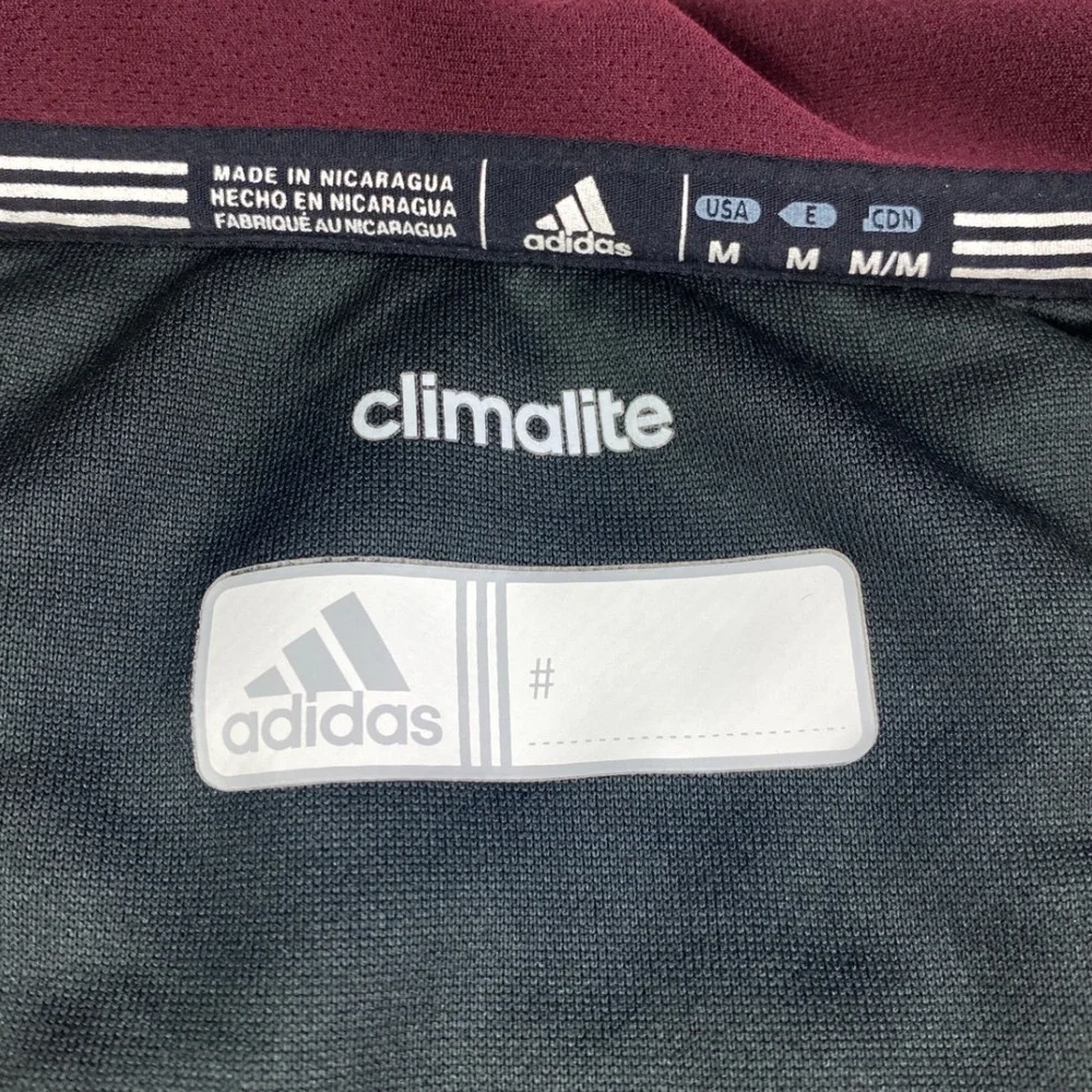 Adidas Texas A&M Aggies Climalite Quarter Zip Pullover Mens Medium Black Maroon